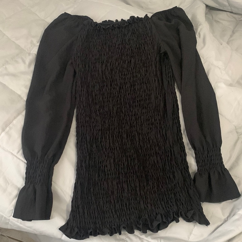 Boohoo black mini dress